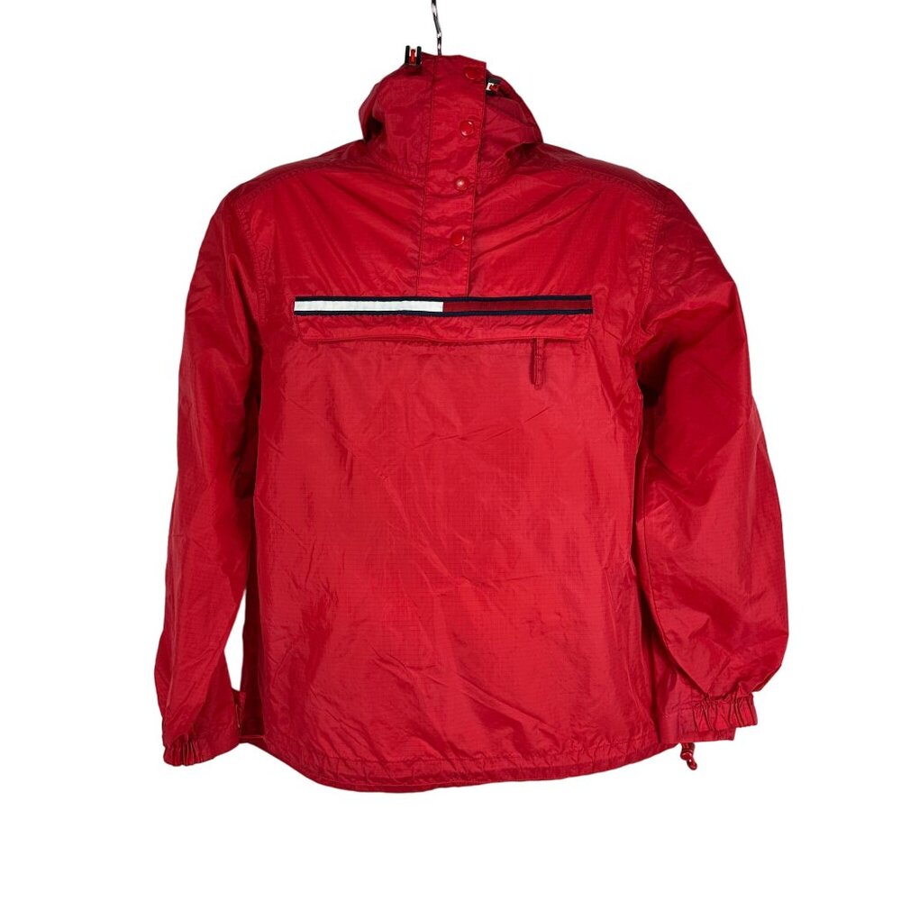 Tommy Jeans Men's Windbreaker Jacket Size S Red 100% Nylon